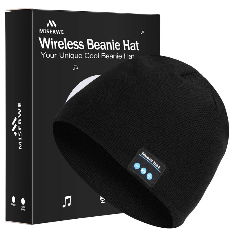 Unisex Wireless Beanie Hat with Exquisite Packaging Wireless Winter Hats Cap Music Hat Beanie Winter Knit Cap Black - BeesActive Australia