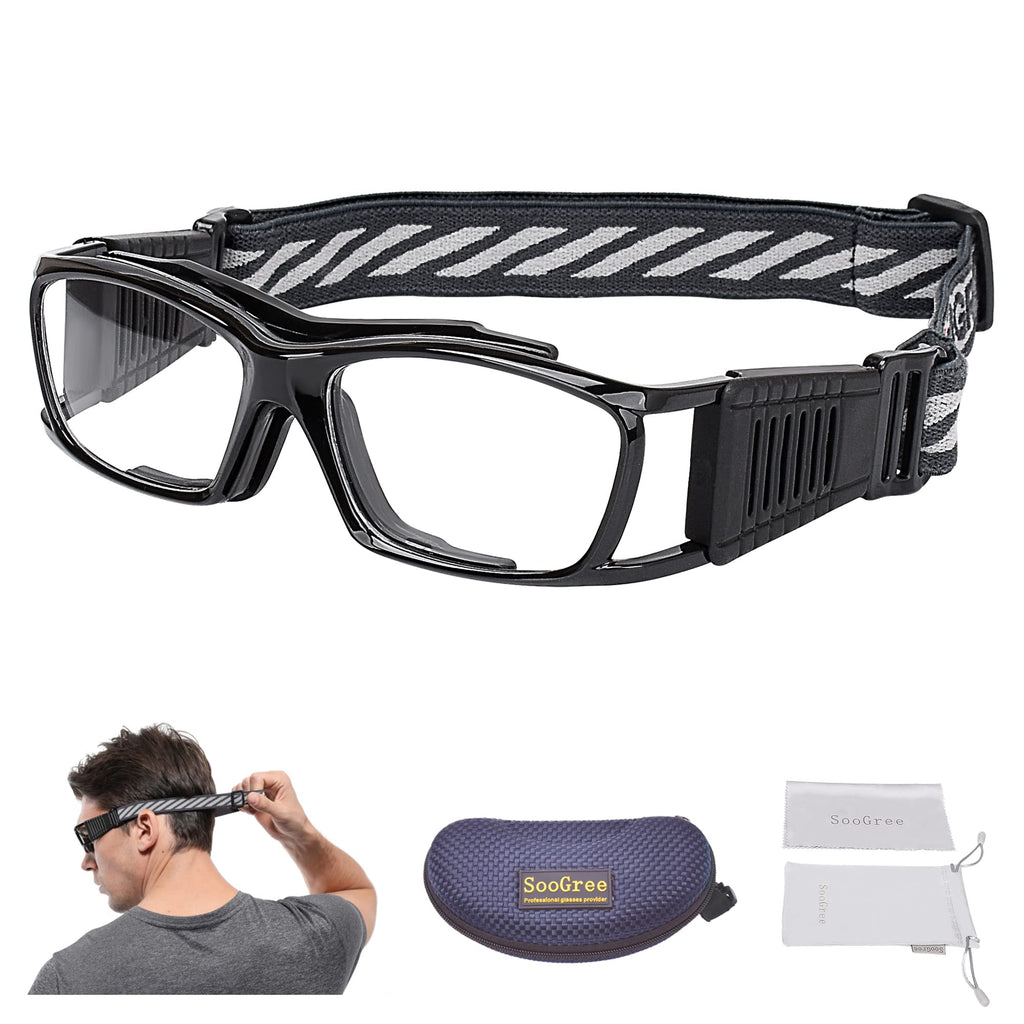 SooGree Basketball Dribbling Glasses Sports Protective Eyewear Goggles for Men Black - BeesActive Australia