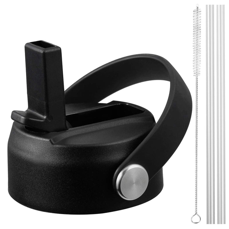 Straw Lid for Hydro Flask Wide Mouth, Flex Straw Lid for Hydroflask Wide Mouth 12 16 18 20 32 40 64 oz, Flexible Handle Replacement Lids for Hydroflask Straws Top Water Bottle Lid Accessories - BeesActive Australia