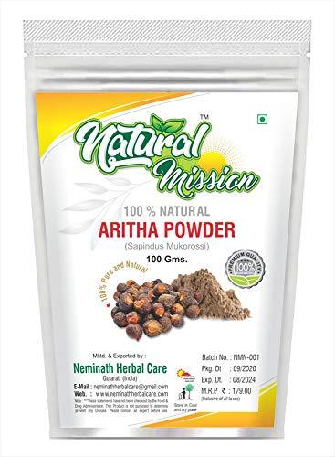 Natural Mission Aritha Powder For Hair Care (100g) - BeesActive Australia