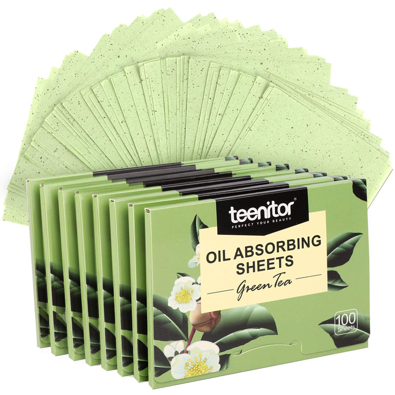 800 Counts Natural Green Tea Oil Control Film, Teenitor Oil Absorbing Sheets for Oily Skin Care, Blotting Paper to Remove Excess & Shine 8 - BeesActive Australia