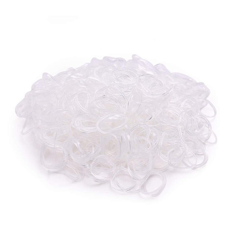 Sufermoe Dog Hair Ties Pet Rubber Bands Hair Grooming Top Knots Pet Hair Bows Topknot Rubber Band Hair Bows Grooming Accessories 1500 Count Clear - BeesActive Australia