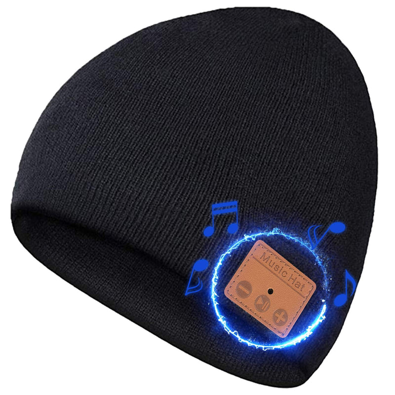 Bluetooth Beanie-Mens Gifts Bluetooth Hat,Gifts for Women,Built-in HD Stereo Speakers with Rechargeable USB Unique Birthday Chrastmas Gifts for Men Women Running Cap for Winter Fitness Outdoor Sports - BeesActive Australia