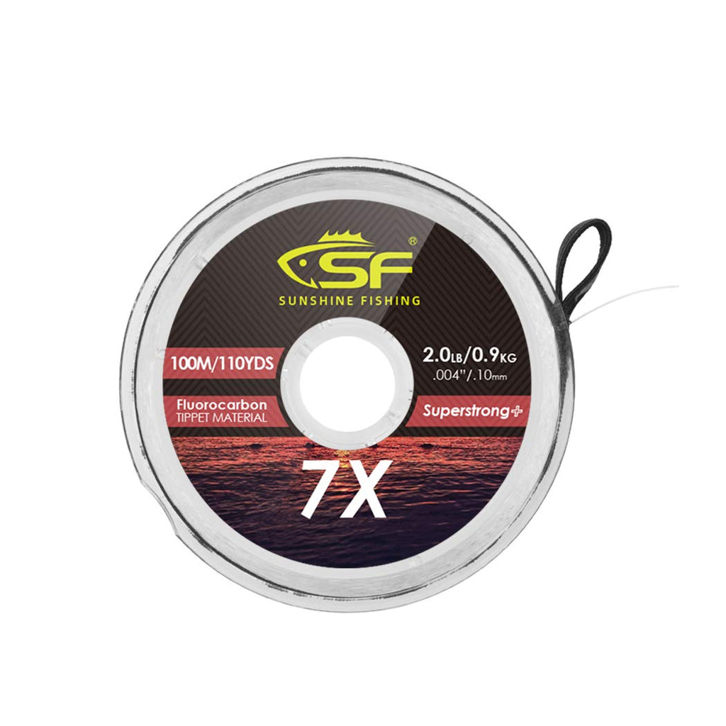 SF Clear Fluorocarbon Tippet Line with Holder Fly Fishing Tippets Leaders Trout 0X 1X 2X 3X 4X 5X 6X 7X Only 1 Piece without Holder/100M 5X/100M - BeesActive Australia