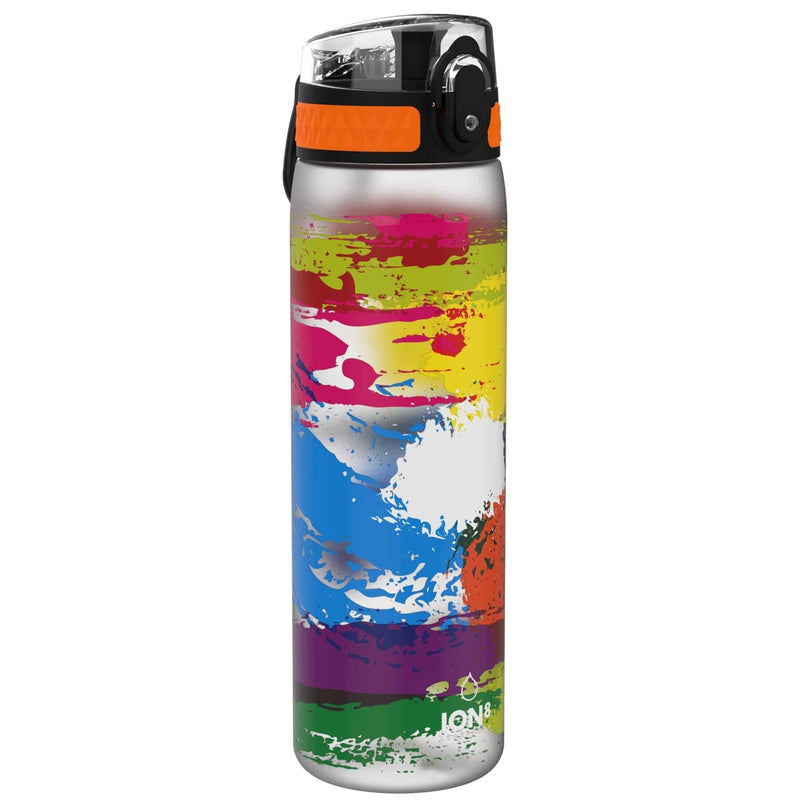 Ion8 Slim Leak Proof BPA Free Water Bottle, Paint Splat - BeesActive Australia