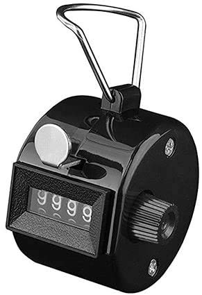White Deer Hand Tally Counter 4 Digit Number Dual Clicker Golf Handy Convenient - BeesActive Australia