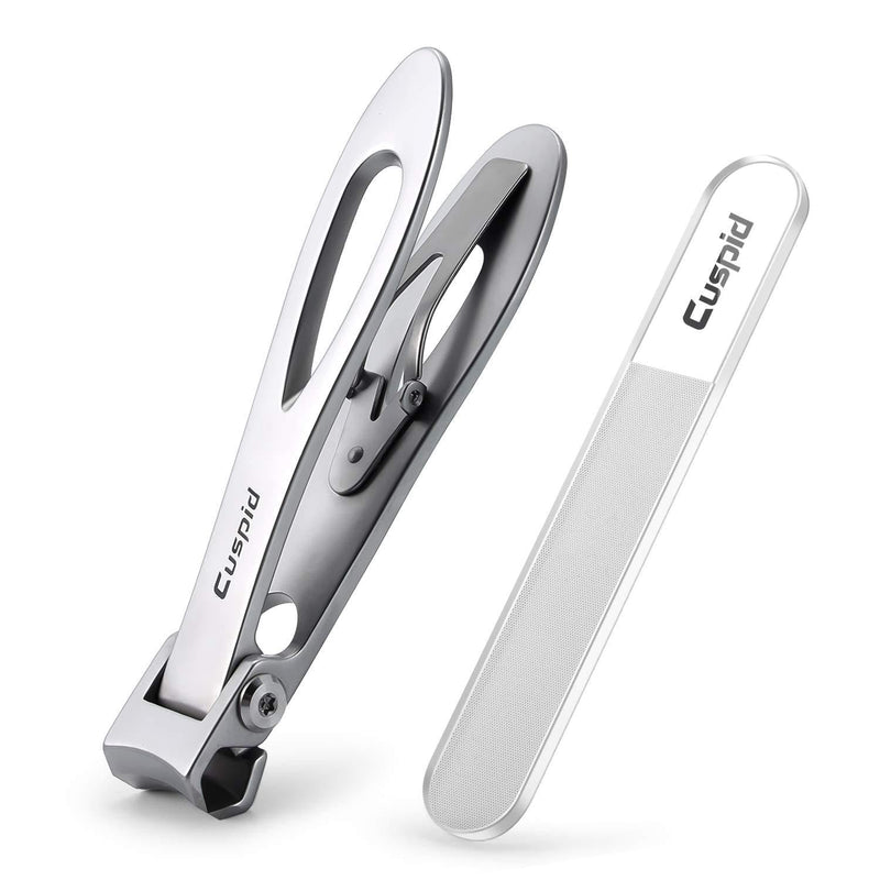 Cuspid 15 mm Stainless Steel Nail Clippers for thick nail, Wide Jaw Opening Fingernail Clippers for man and women&Seniors, Ingrown Toenail Clippers with nano nail shiner（Big） CU-ZJD0013 - BeesActive Australia