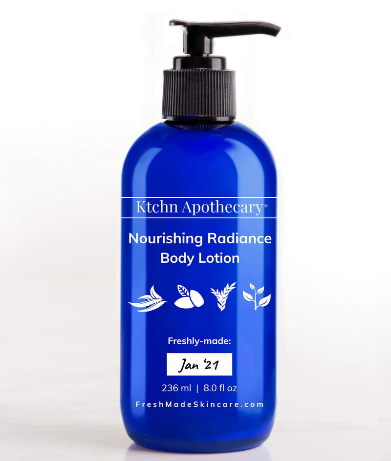 Nourishing Radiance Natural Body Lotion Moisturizer | Instantly Replenish Moisture & Visibly Repair Texture | 24-Hours of Weightless, Continuous Hydration | Fresh-Made with Anti-Aging Ingredients Original - BeesActive Australia