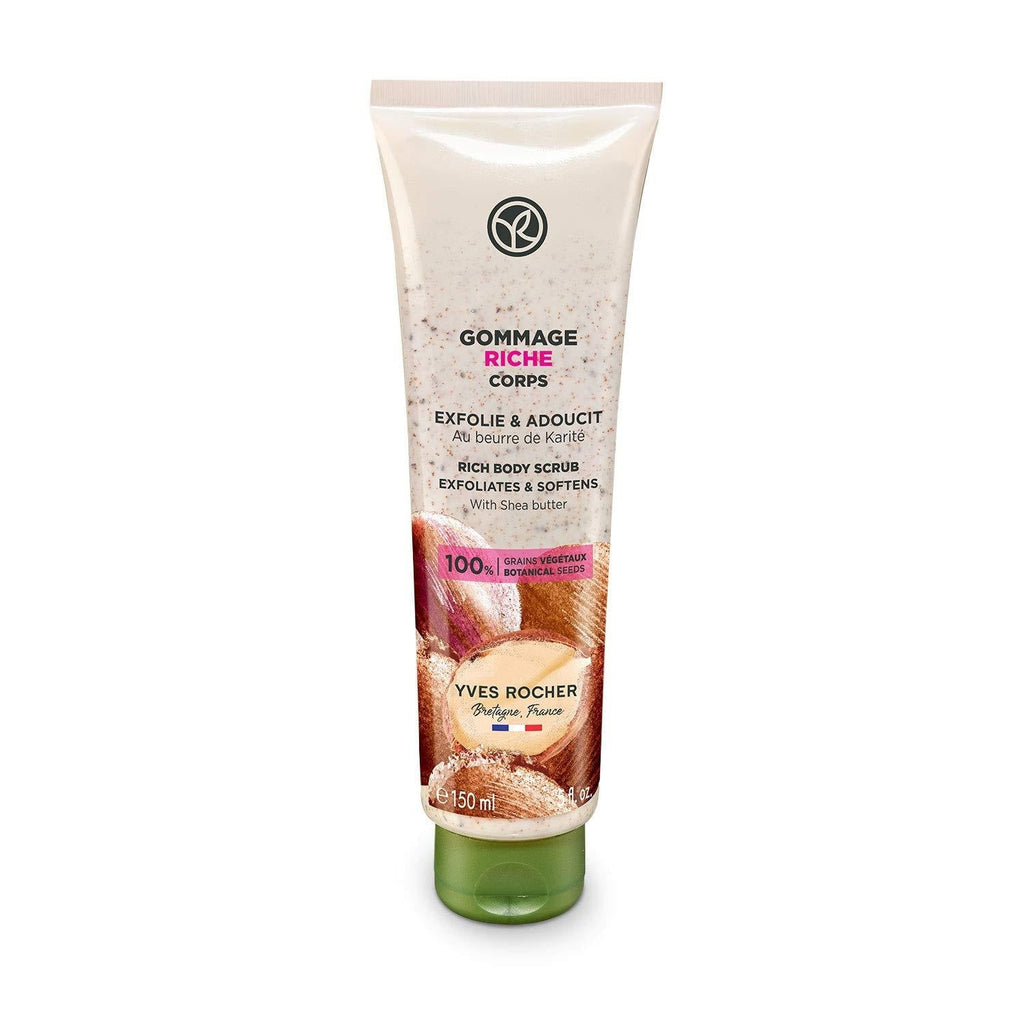 Yves Rocher Botanical Exfoliating Body Scrub, 100% natural botanical seeds, 5 fl. oz./150 ml tube (Shea Butter) Shea Butter - BeesActive Australia