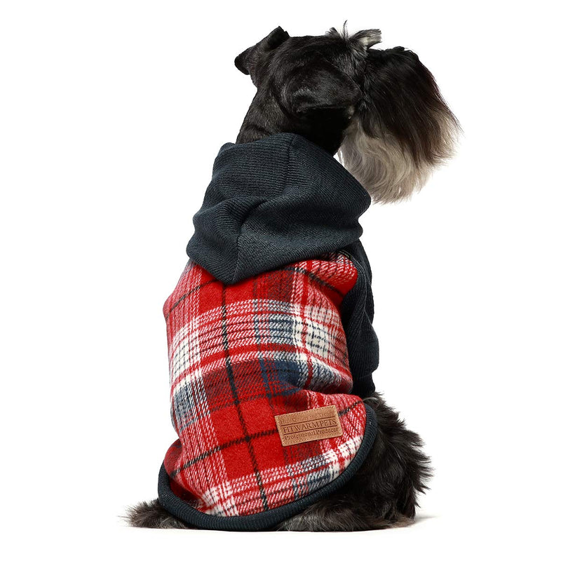 Fitwarm Knitted Pet Clothes Dog Sweater Hoodie Sweatshirts Pullover Cat Jackets Large Red - BeesActive Australia