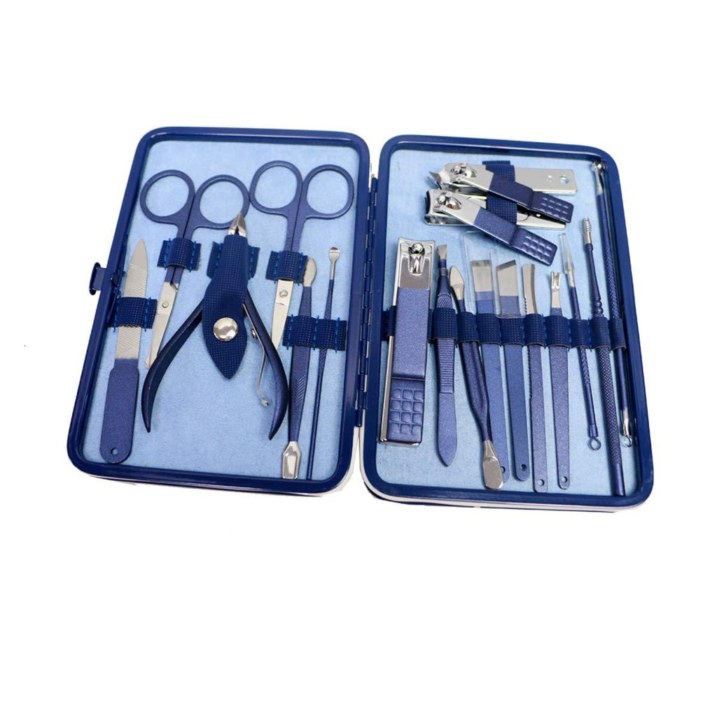 FONGBAY Portable Manicure Kit 18 Pcs Stainless Steel Professional Pedicure Set (18-piece set) 18-piece set - BeesActive Australia