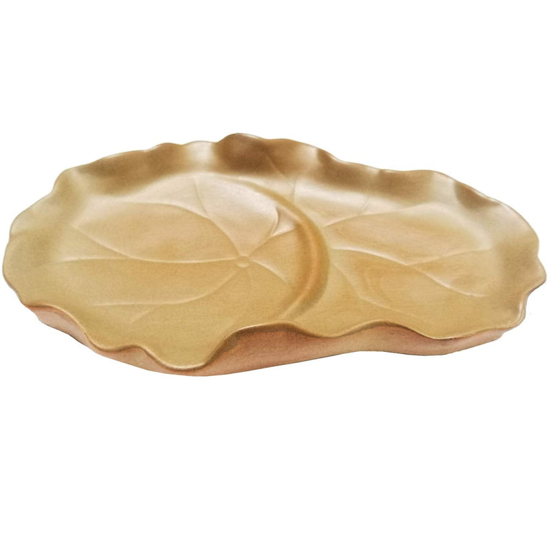 Fuongee Reptile Feeding Dish Bowl Food and Water Bowl Tortoise Dish Reptile Tank Decor, Heavy Duty Ceramic Feeding Dish, Leaf Shaped - BeesActive Australia