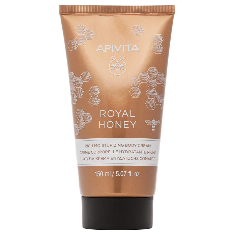 APIVITA Royal Honey Rich Moisturizing Body Cream 5.07 fl.oz. | Lotion For Dry Skin with Honey and Beeswax to Moisturize, Hydrate and Nourish the Skin - BeesActive Australia