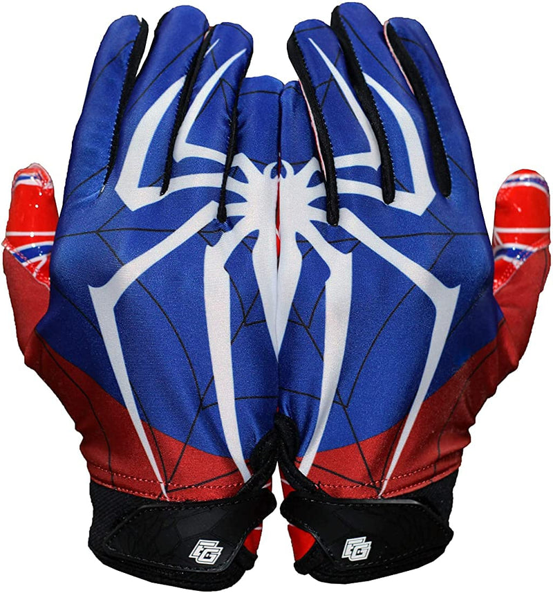 Repster Football Gloves - Tacky Grip Skin Tight Adult Football Gloves - Enhanced Performance Football Gloves Men - Spider - Men Pro Elite Super Sticky Receiver Football Gloves - Adult Sizes Large - BeesActive Australia