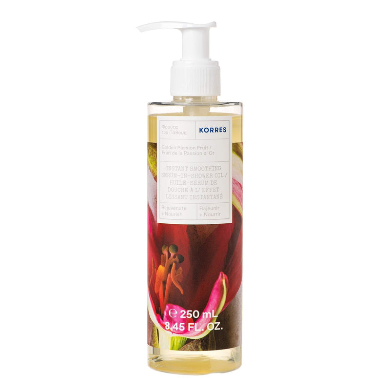 KORRES Instant Smoothing Serum-In-Shower Oil, 8.54 fl. oz. Golden Passion Fruit - BeesActive Australia