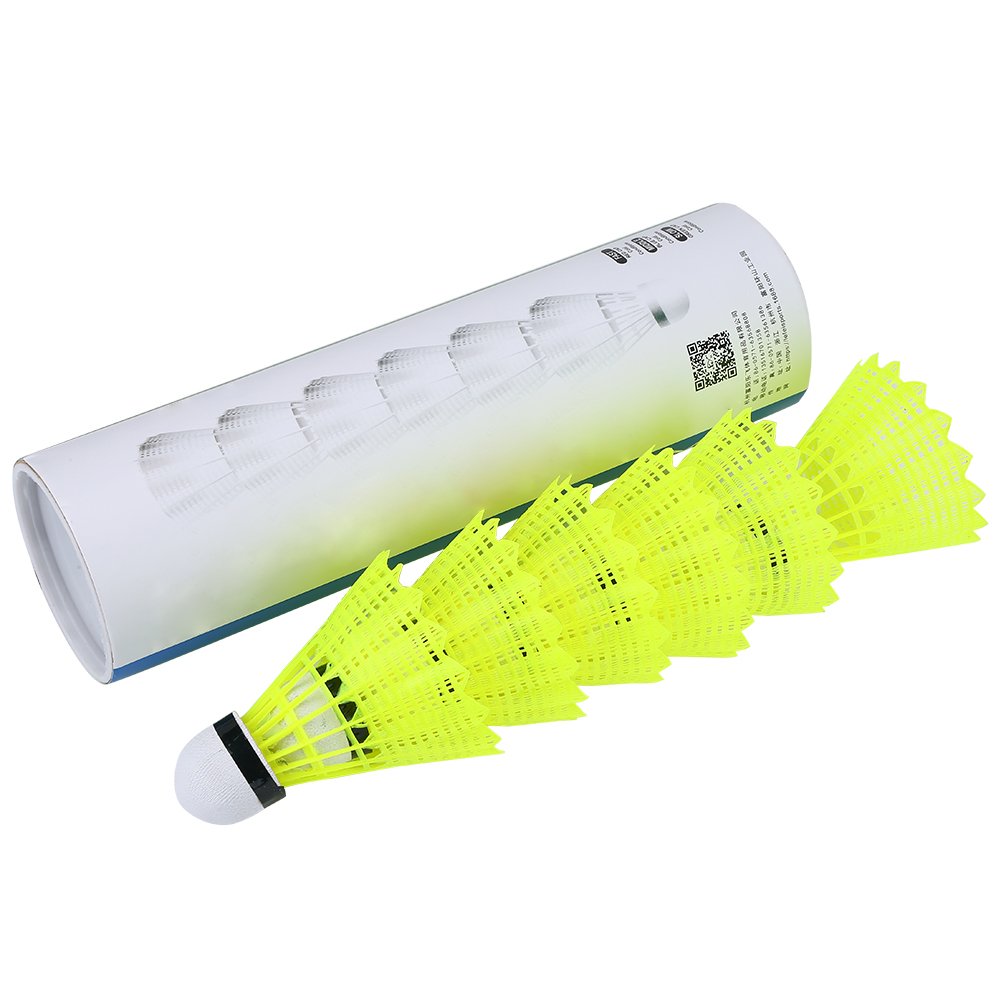 Alomejor 6Pcs Badminton Shuttlecocks Nylon Badminton Ball for Outdoor Sports Training - BeesActive Australia