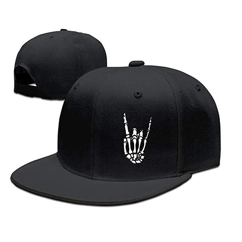 Snapback Hats for Men Baseball Cap Adjustable Flat Bill Trucker Dad Gift,Husband,Boy Friend,Brother,Uncle,Grandfather,Grandpa Black - BeesActive Australia