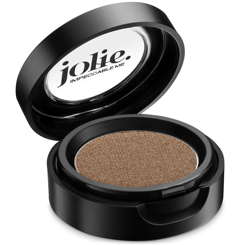 Jolie Cosmetics Powder Pressed Metallic Eyeshadows - Cruelty Free, Vegan, Single Pan Eyeshadow 1.48g Warm Neutrals (Caramel Apple) Caramel Apple - BeesActive Australia