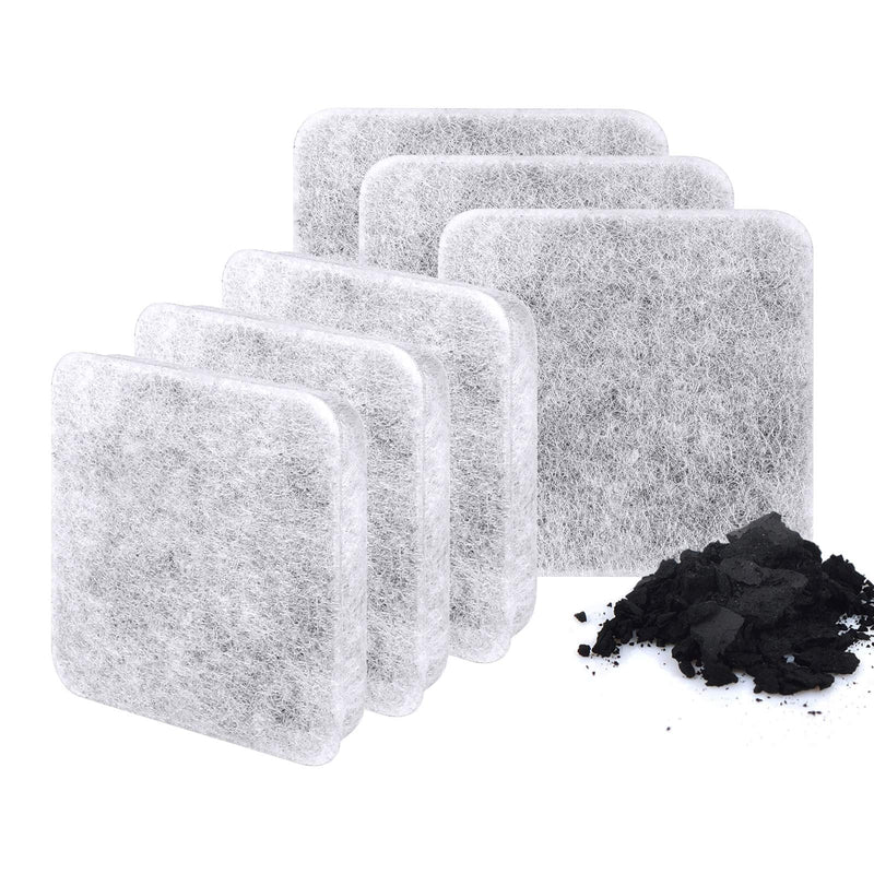 MyfatBOSS Charcoal Water Filter Replacement, Dog and Cat Water Bowl Filter Pet Water Filter Compatible with Petmate Replendish Mason Pet Fountains, Pack of 6 - BeesActive Australia