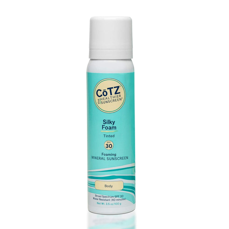 CoTZ Silky Foam Tinted Mineral Sunscreen; Broad Spectrum SPF 30 3.5 oz / 100 g - BeesActive Australia