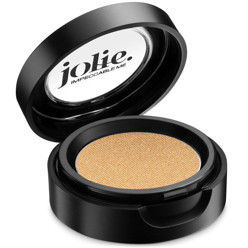 Jolie Cosmetics Powder Pressed Pearl Shimmer Eyeshadows - Cruelty Free, Vegan, Single Pan Eyeshadow 1.48g Base Neutrals (Guilded Peach) Gilded Peach - BeesActive Australia