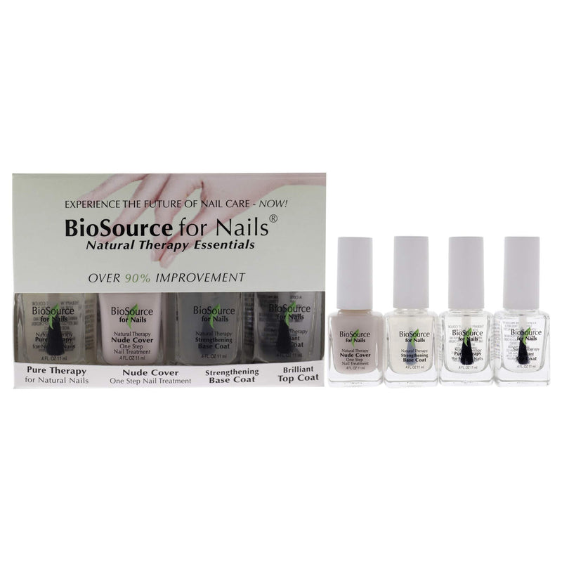 BioSource for Nails Natural Therapy Essentials Nail Polish Kit, 4 piece - BeesActive Australia