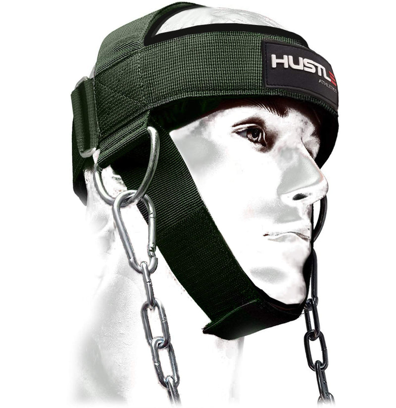 Hustle Athletics Neck Harness for Weight Training - Ultra Durable and Comfy Neck Exerciser for The Ultimate Neck Workout - Build a Strong Neck Flex and Avoid Injury - Neck Weight Lifting Harness - BeesActive Australia