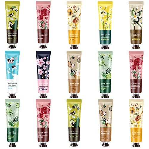 Hand Cream,Hand Lotion,15 Packs Travel Size Hand Cream Gifts Set For Dry Cracked Working Hands, Gifts for Women Mom Girls Wife Grandma - BeesActive Australia