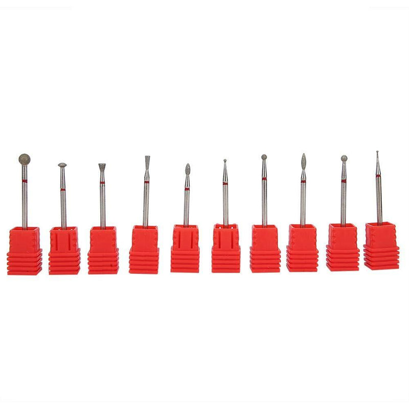 Efficient Pedicure Bit, Reliable And Durable Nail Drill Bits, Safe And Reliable Manicure Store Salon Shop for Home Beauty Salon(F1-F10) F1-F10 - BeesActive Australia