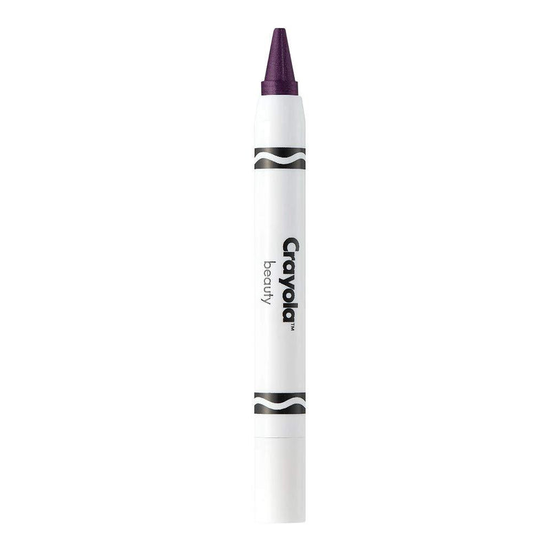 Crayola Beauty - Face Crayon - 3 in 1, Use as Eyeshadow, Lipstick or Blush - Highly Pigmented Metallic Color, Ultra Creamy, No Mess - Talc Free & Vegan Friendly - Eggplant - 0.07 oz - BeesActive Australia