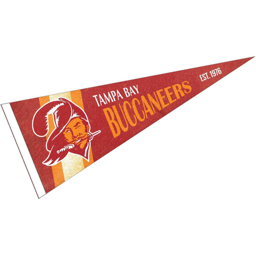 WinCraft Tampa Bay Buccaneers Throwback Vintage Retro Pennant Flag - BeesActive Australia