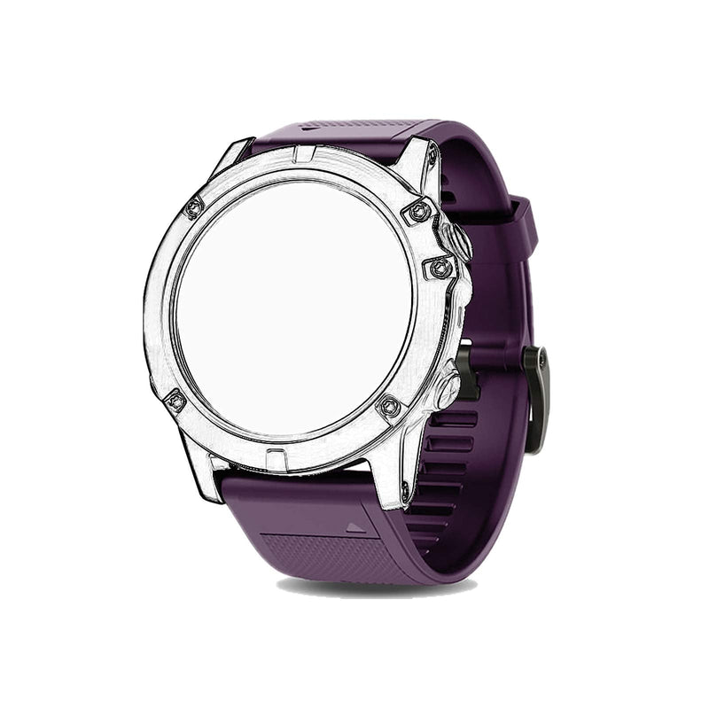GinCoband Fenix 5X Bands,26mm Quick Release Wristband Replacement for Garmin Fenix 5X/Fenix 5X Plus/Fenix 6X/Fenix 6X Pro/Fenix Watch (26mm Width, Purple) 26mm Width - BeesActive Australia