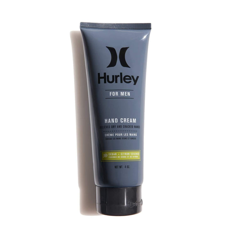 Hurley Men's Hand Cream - Lotion for Dry, Cracked Skin Relief, Size 4oz, Cedar and Citron 4 Ounce - BeesActive Australia