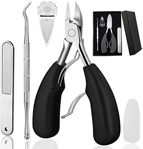 Toenail Clippers Professional set,4PCS Ingrown or Thick Toe Nail Clippers,Toenails Trimmer Toe Clippers Podiatrist Tool Pedicure Clippers Toenail Cutters Nipper for Seniors - BeesActive Australia