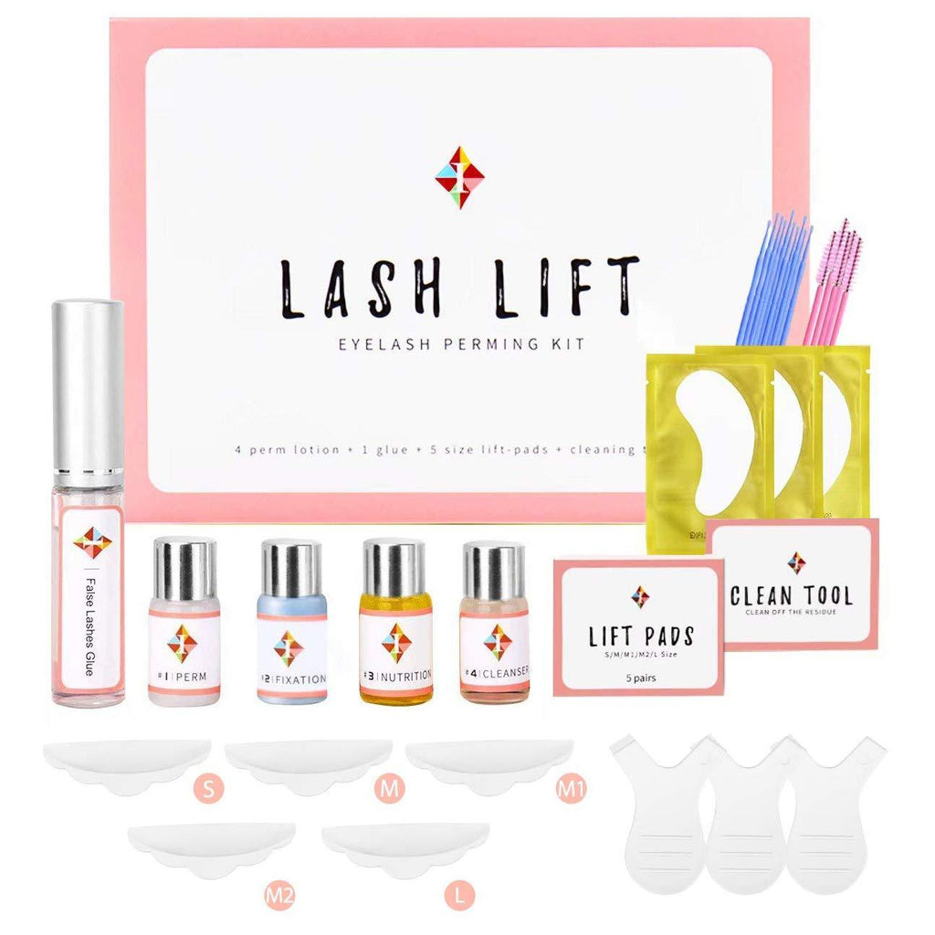 Lash Lift Kit For Perming, Curling and Lifting Eyelashes | Semi Permanent Salon Grade Supplies For Beauty Treatments | Includes Eye Shields, Pads and Accessories - BeesActive Australia