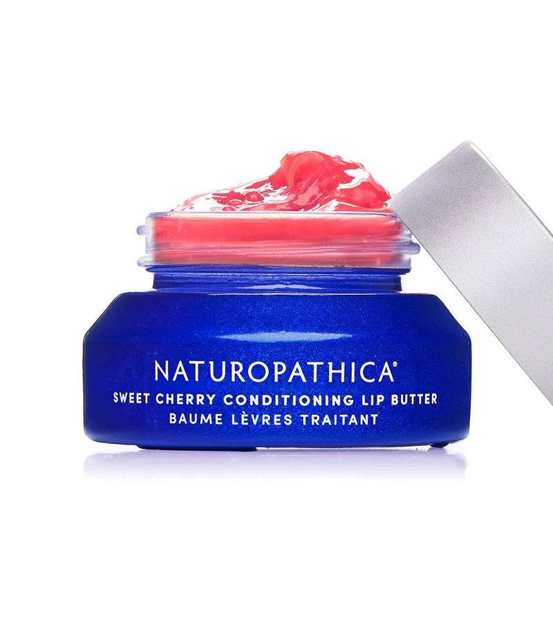 Naturopathica Sweet Cherry Conditioning Lip Butter - Nourishing Lip Treatment w/ Pomegranate & Jojoba - Vegan, Made in USA, 0.5 oz. (15 ml) - BeesActive Australia