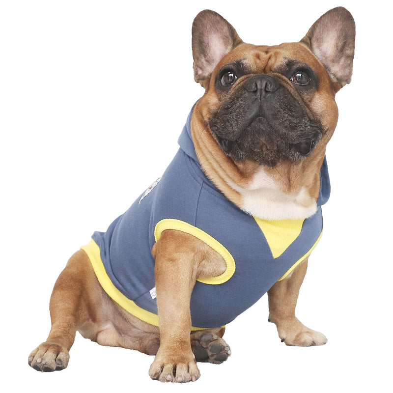 iChoue Sleeveless Dog Hoodies Clothes Sweatshirts Medium (Pack of 1) Blue - BeesActive Australia