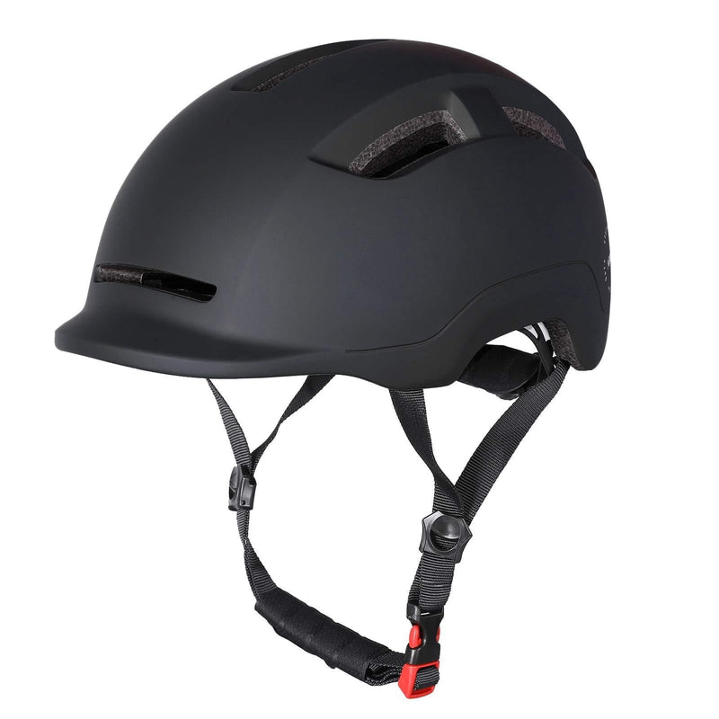 Atphfety Adult-Men-Women Bike Helmet with Rechargeable Light for Urban Commuter Cycling Scooter E-Bike Skateboard Black - BeesActive Australia