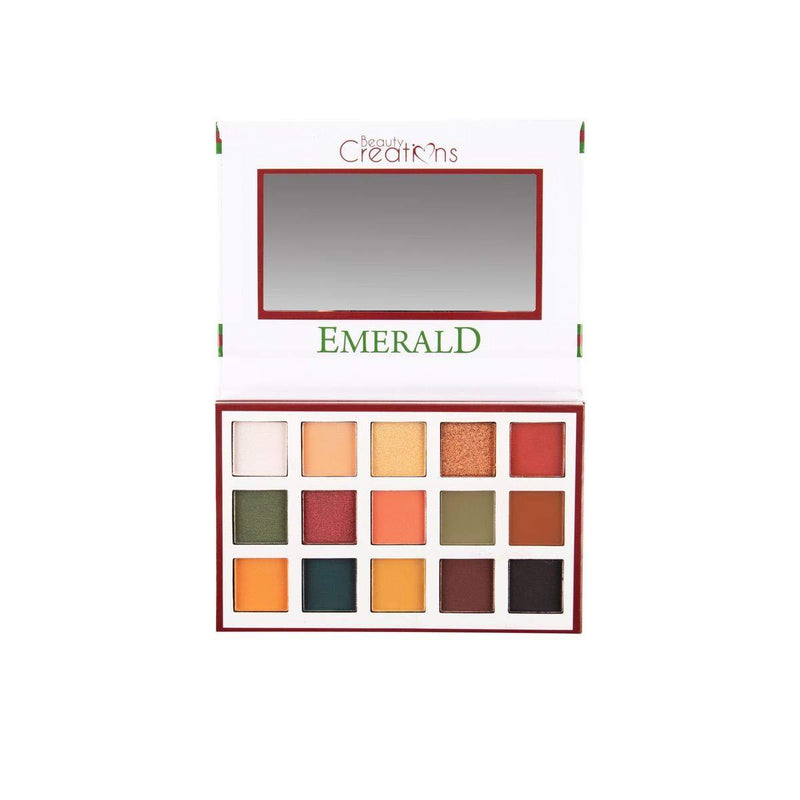 Beauty creations Emerald collection 1 eyeshadow Palette 15 pigmented colors. - BeesActive Australia