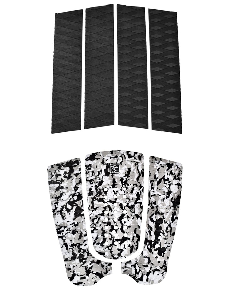 Shaka Pro EVA Surfboard Traction Pads (Front and Back) - 7 Adjustable Pieces with 3M Adhesive - Max Diamond Grip with Kicker and Arch Bar - Fits All Board Sizes - BeesActive Australia