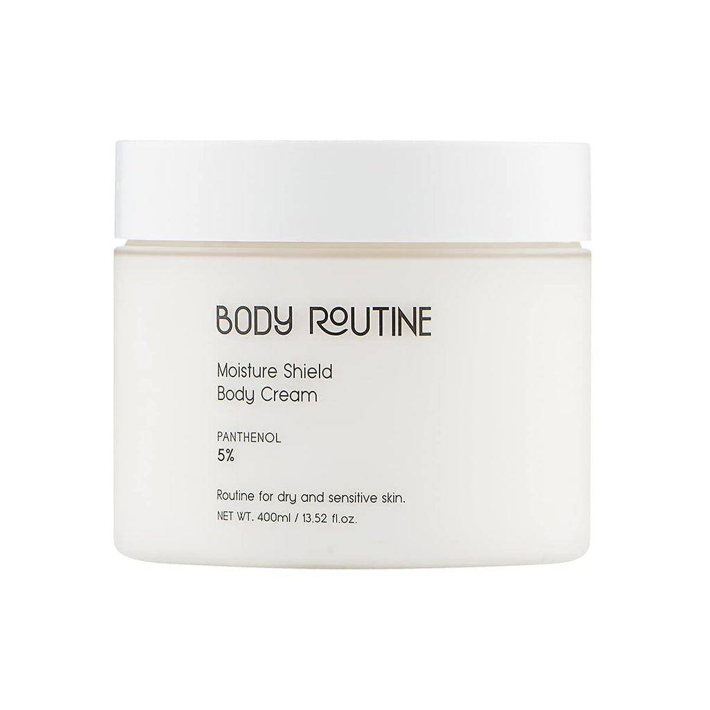 BODY ROUTINE Moisture Shield Body Cream (13.52 fl oz) Body cream Shea butter, Panthenol cream (Vitamin B5) & Hyaluronic Acid Body cream, Rejuvenating cream for sensitive skin, Paraben Free, Korean Skin Care. - BeesActive Australia