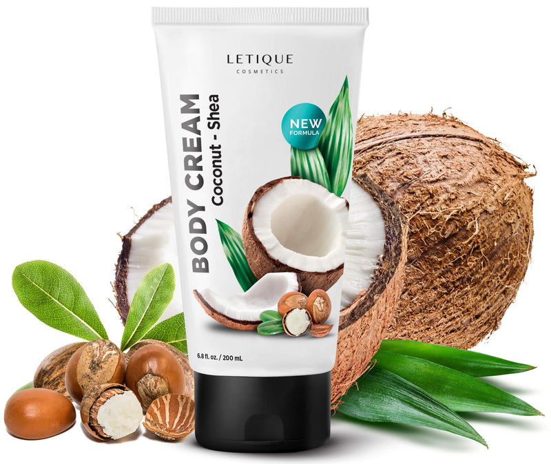 Letique, Body Cream Coconut-Shea - 6.76 fl.oz / 200 ml - BeesActive Australia