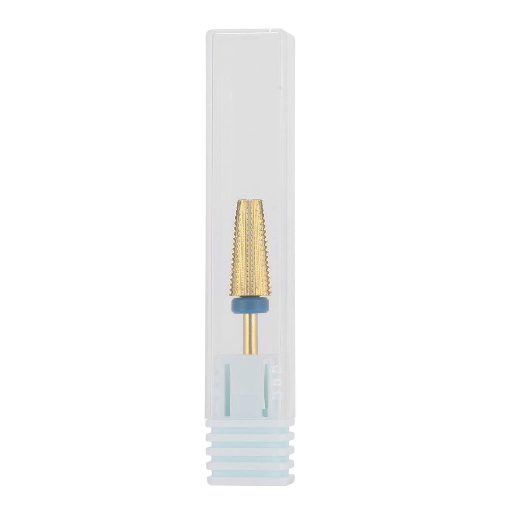 Nail Drill Bits 5 in 1 Carbide Drill Bits Tapered Cone Cuticle Clean Bit Nail Art Pedicure Manicure Tools Accessories(Available Grit: XF,F,M,C,X)(M) M - BeesActive Australia