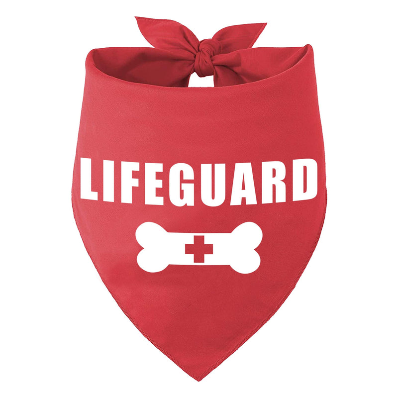 family Kitchen Funny Cute Lifeguard Pet Dog Cat Bandana Scarf for Puppy Dog Beach Pool Accessories Bandana - BeesActive Australia