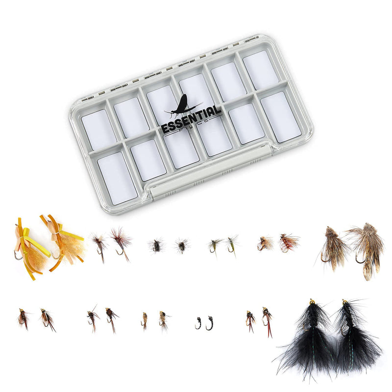 Fly Fishing Flies Dry Flies Nymph Flies Streamers Wooly Bugger Flies for Trout Bass Salmon Essential Fly Fishing Gear Assortment for Beginners Flies With Box - BeesActive Australia