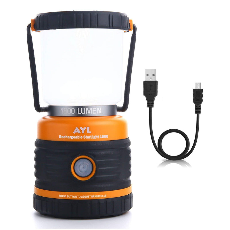 LED Camping Lantern Rechargeable, 1800LM, 4 Light Modes, 4400mAh Power Bank, IP44 Waterproof, Perfect Lantern Flashlight for Hurricane, Emergency, Power Outages, Home and More, USB Cable Included - BeesActive Australia