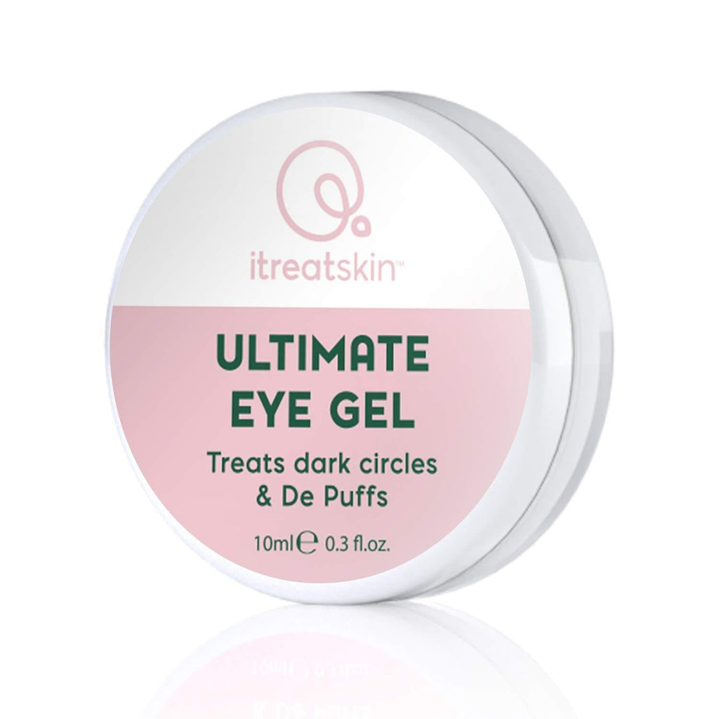 itreatskin Ultimate Eye Gel - For Dark Circles, Puffiness, Reduces Wrinkles and Fine lines with Pure Aloe Vera, Rosehip Oil and Chamomile - 10 mL - BeesActive Australia
