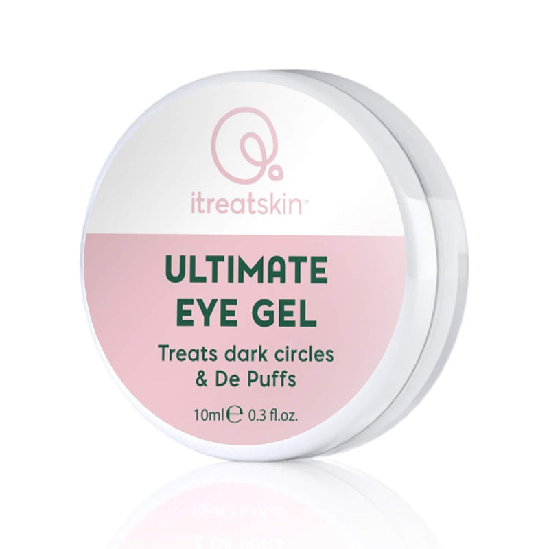 itreatskin Ultimate Eye Gel - For Dark Circles, Puffiness, Reduces Wrinkles and Fine lines with Pure Aloe Vera, Rosehip Oil and Chamomile - 10 mL - BeesActive Australia