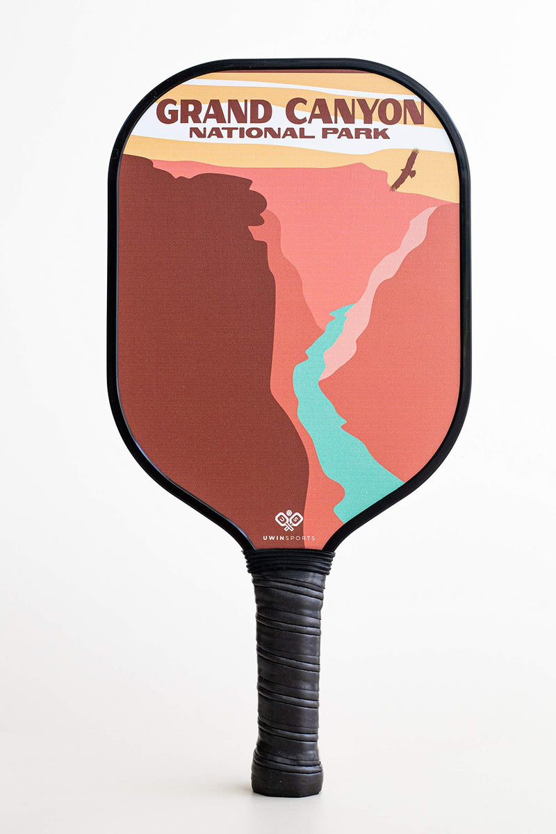 Uwin Sports US Pickleball Paddle Graphite Face Lightweight Texture Surface Polymer Honeycomb Core Pickleball Racket Cushion Comfort Contour Grip Low-Profile Edge Guard Pickleball Racquet Grand Canyon - BeesActive Australia