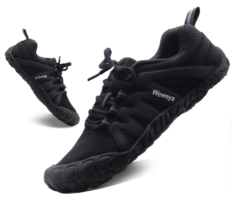 Weweya Barefoot Shoes for Women Minimalist Running Cross Training Shoe 6-6.5 Black - BeesActive Australia